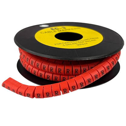 Grippes (R) Cable Marker Red 5.0mm to 7.2mm 350pcs