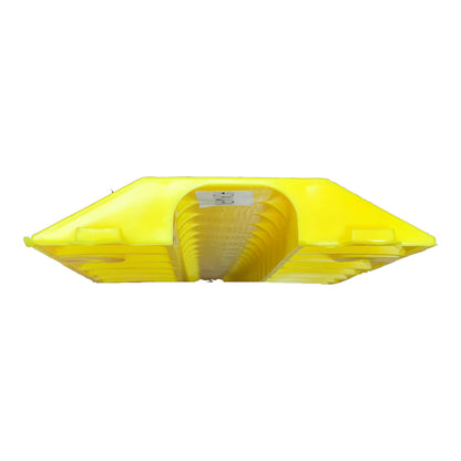 Ramp Cable Protector 1 Channel, 1 Meter x 20 cm x 3.5 cm Yellow Plastic