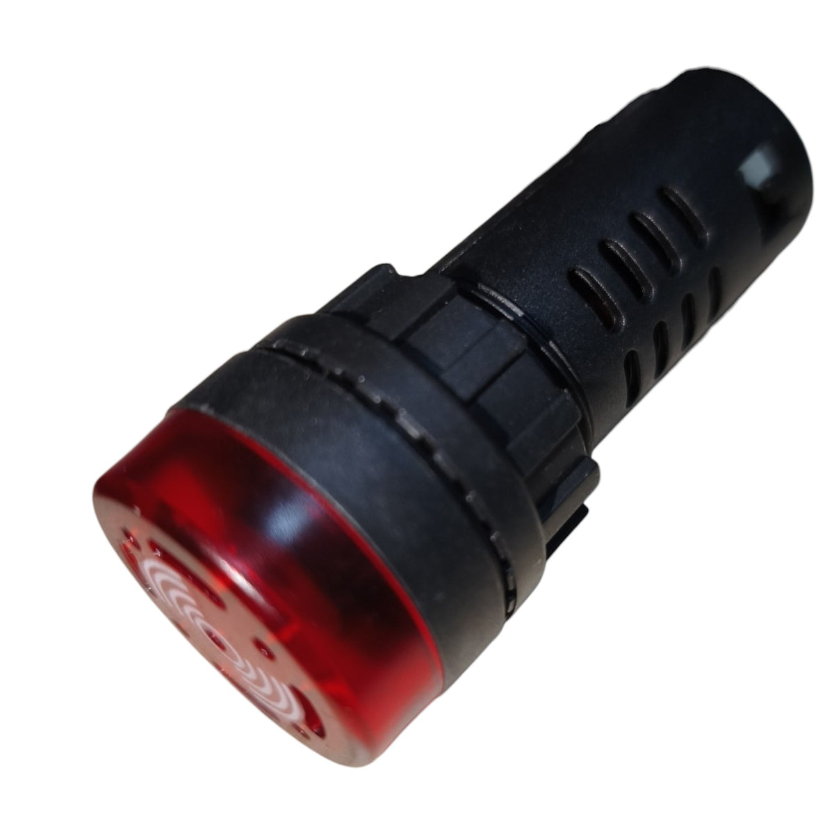 A red and black automotive indicator light socket, likely a cigarette lighter adapter, shown on a plain white background.