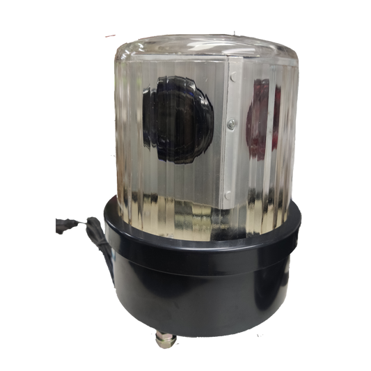 220V revolving warning light Decorative with transparent cover and durable base for seasonal displays