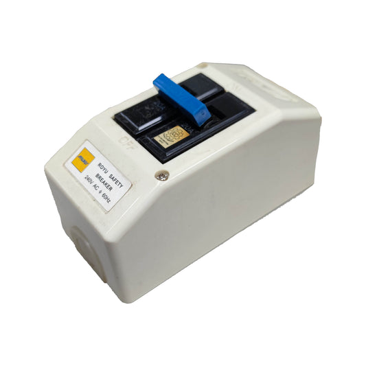 Royu 20A 2 Pole 10KAIC 220V Circuit Breaker with Enclosure PVC RSB202P