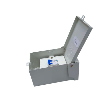 Royu 20A 2Pole 4.5KAIC 220V Miniature Circuit Breaker with Nema 3r Enclosure Outdoor RMB2P20C4