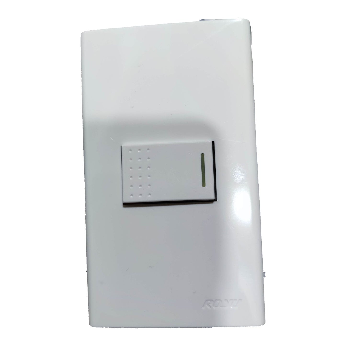 Royu 1 Gang 1 Way Switch Device with Plate Cover 10A 250V Wide Series RWP1/ RWS1A Electx Electrical Supply