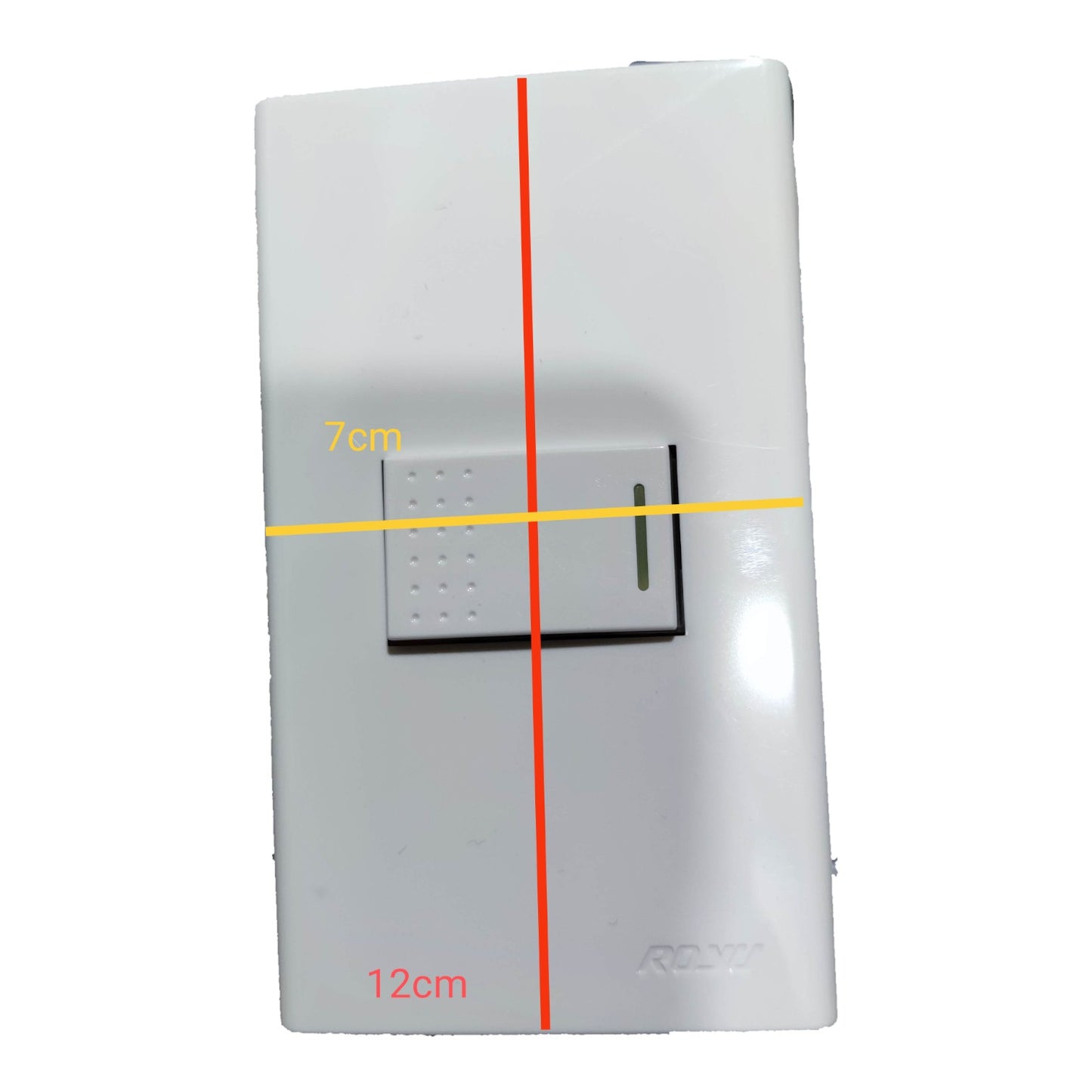 Royu 1 Gang 1 Way Switch Device with Plate Cover 10A 250V Wide Series RWP1/ RWS1A Electx Electrical Supply