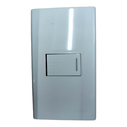 Royu 1 Gang 3 Way Switch Device with Plate Cover 10A 250V RWP1/RWS3 Electx Electrical Supply