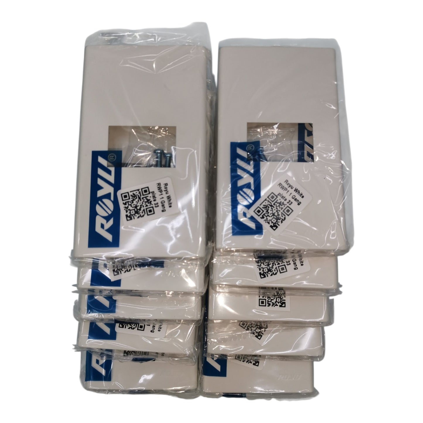 Royu 1 Gang Plate Wide Series RWP1 10pcs per Order Electx Electrical Supply