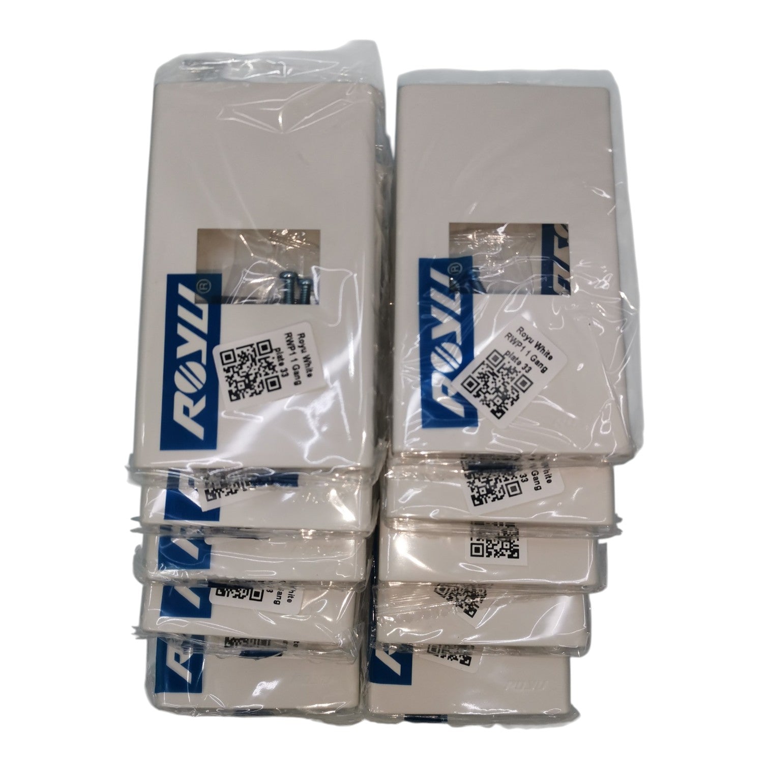 Royu 1 Gang Plate Wide Series RWP1 10pcs per Order Electx Electrical Supply