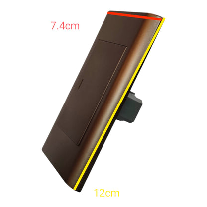 Royu 1 Gang Switch 1 Way with Plate Plano Series Dark Wood MD511/DW Electx Electrical Supply