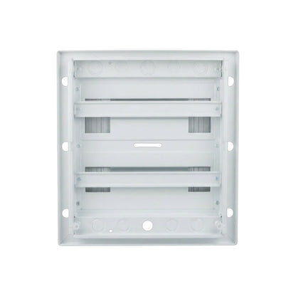 Royu 24 Ways Flush Type Metal Base Distribution Box with Busbar for 24 Breakers 1 Pole RUMF01D1N24