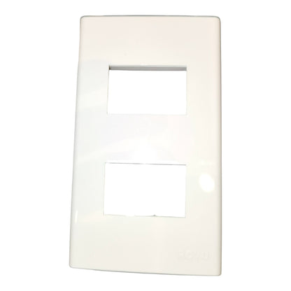 Royu 2 Gang Plate Cover Device Wide Series RWP2 10Pcs per Order Electx Electrical Supply