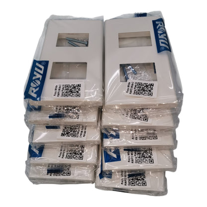 Royu 2 Gang Plate Cover Device Wide Series RWP2 10Pcs per Order Electx Electrical Supply