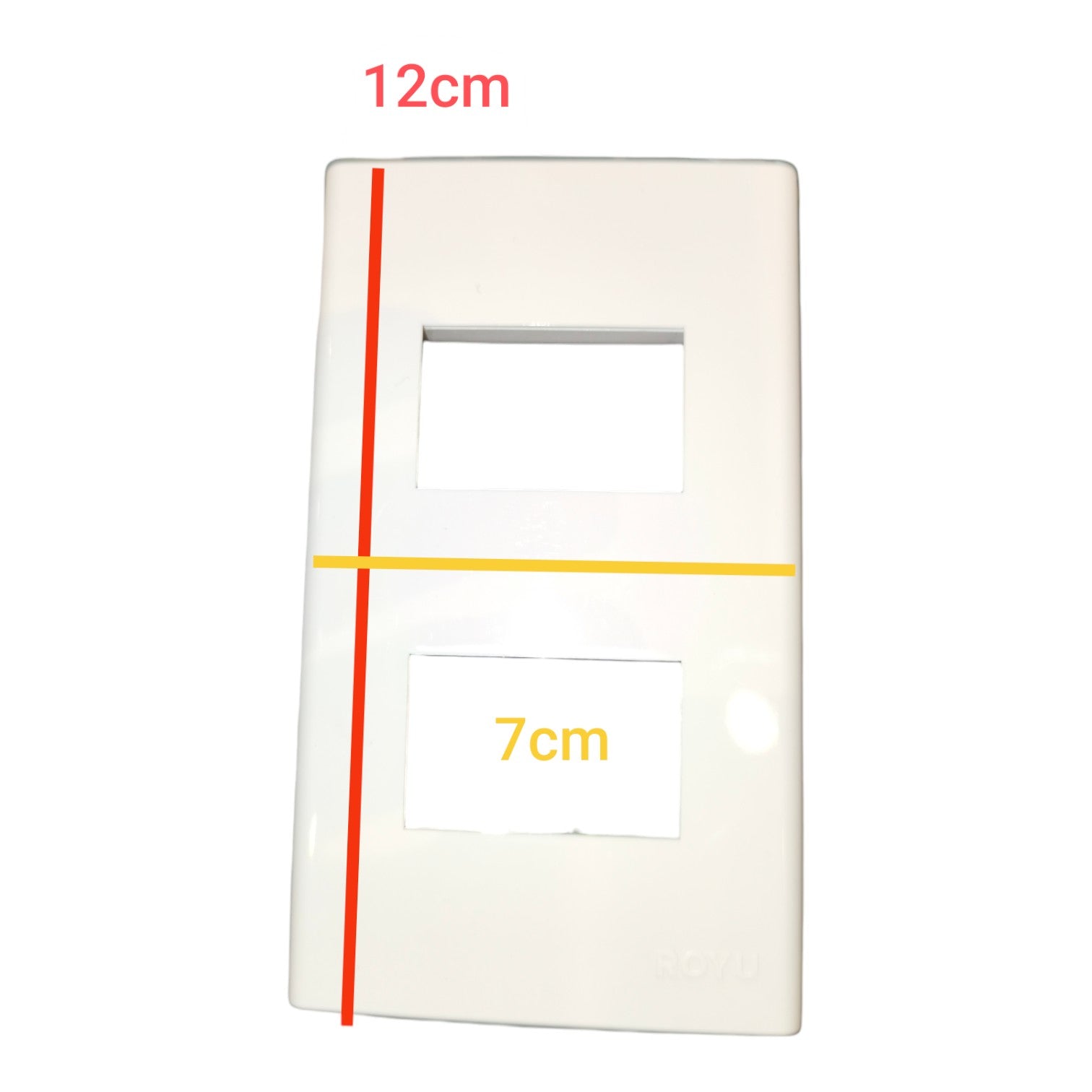 Royu 2 Gang Plate Cover Device Wide Series RWP2 10Pcs per Order Electx Electrical Supply