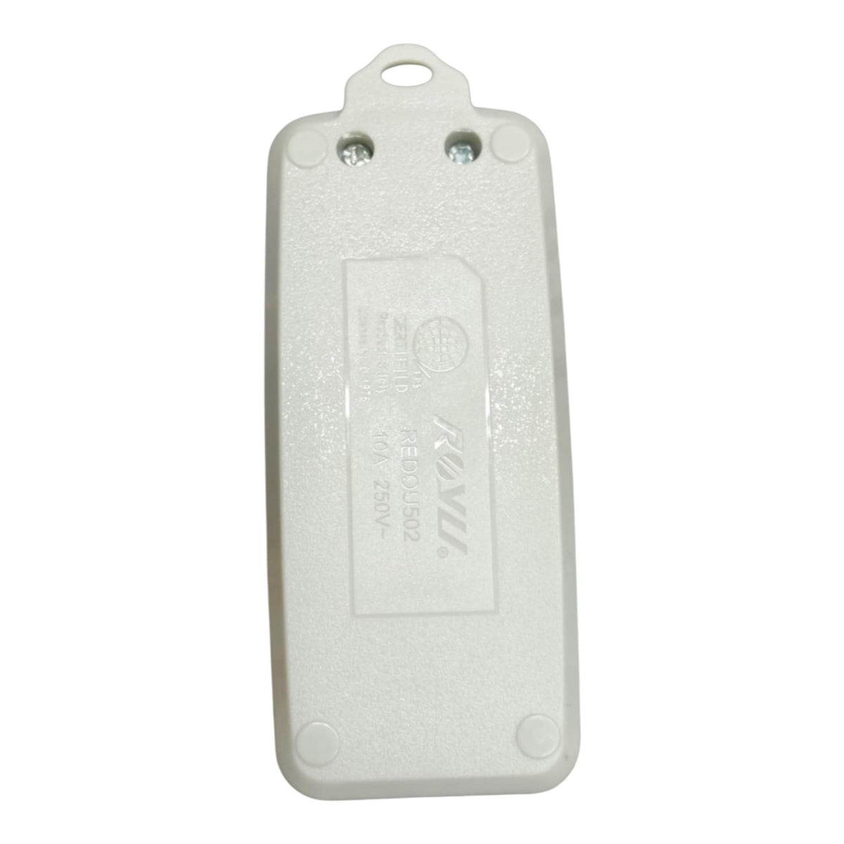 Royu 2 Gang Universal Outlet with Ground with 1 Gang Flat Pin Outlet 10A 250V REDOU502 Electx Electrical Supply