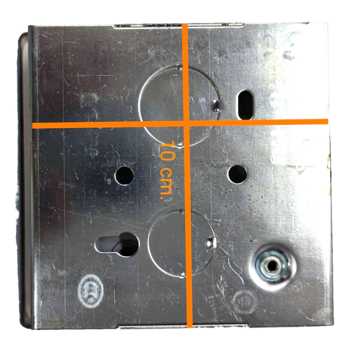 Royu 30A Range Outlet with Stainless Plate Cover and Square Utility Box 220V