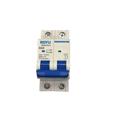 Circuit breaker with ROYU branding on a white background