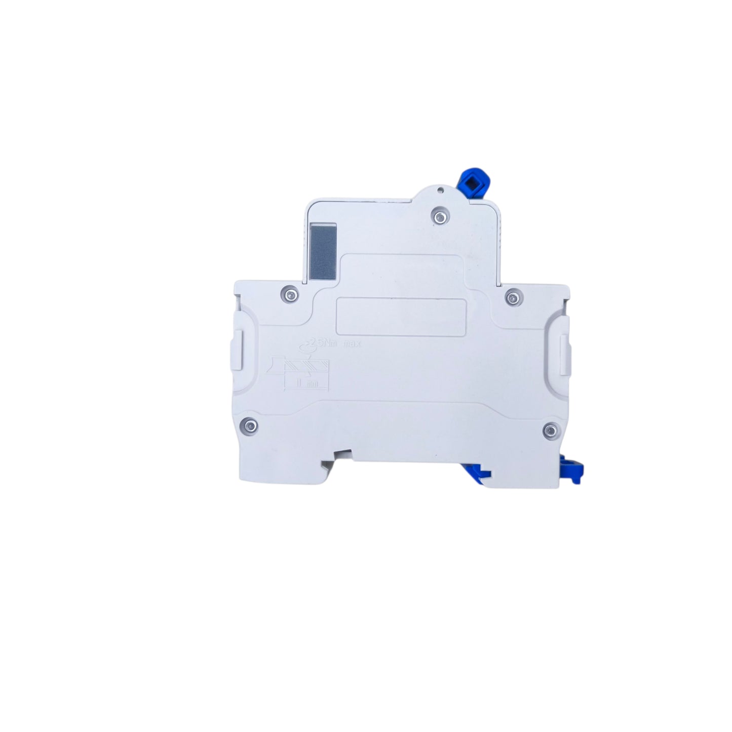 White label cartridge with blue label on a white background