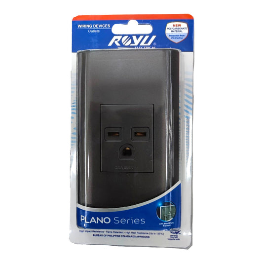 ROVI Plano Series 2 USB-C wall charger in its original retail packaging, featuring a black rectangular charger with two USB-C ports on the front, set against a plain white background.