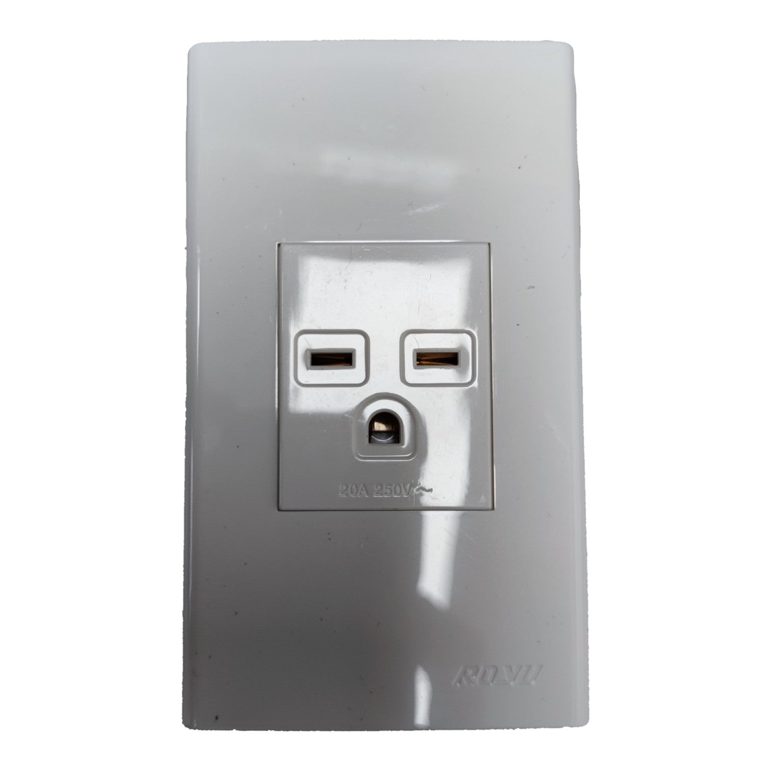 Royu Aircon Outlet with Plate Cover Wide Series 20A 250V WD901 Electx Electrical Supply
