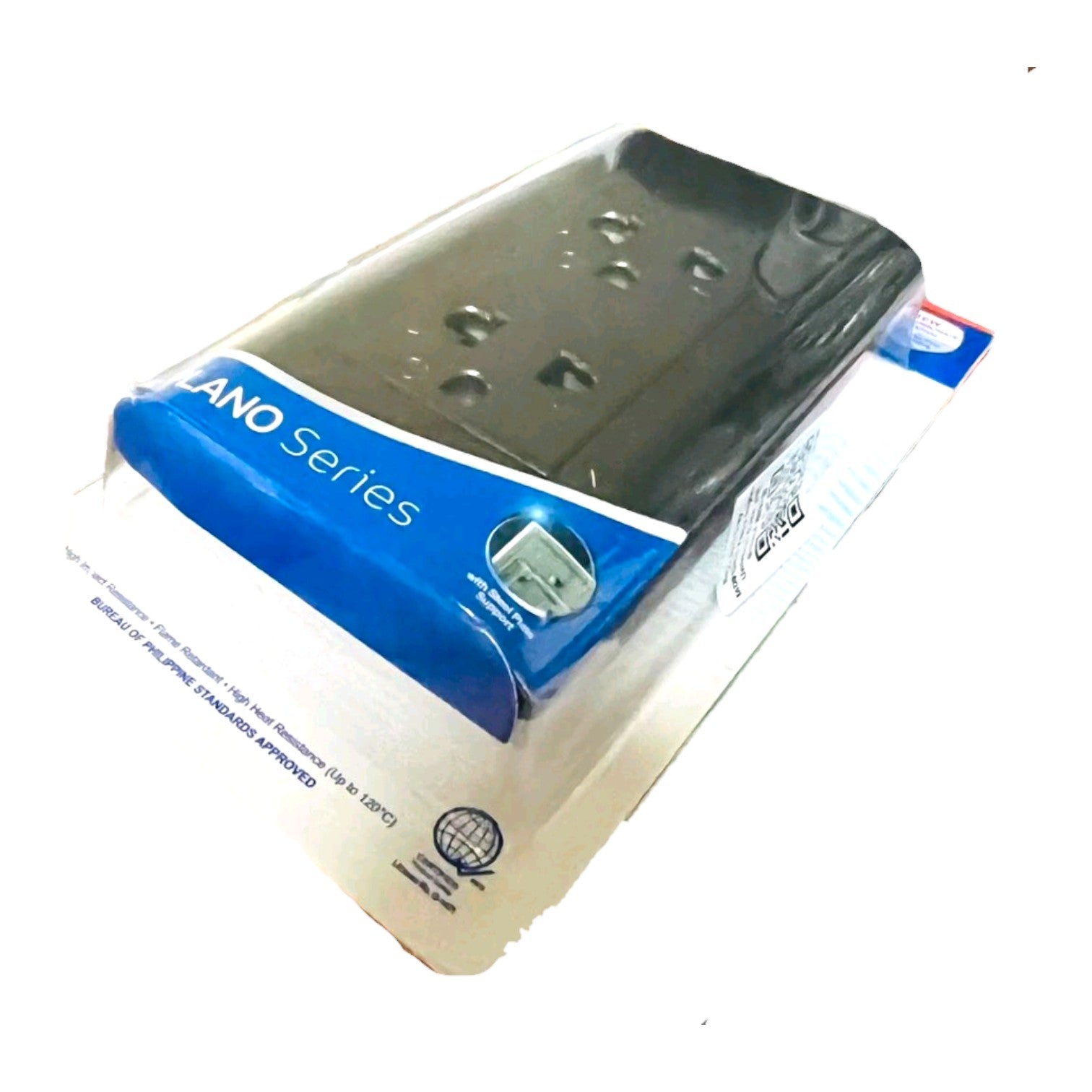 A black rectangular electronic device in its original retail packaging, featuring a blue and white label that reads 'PANO Series'. The packaging is sealed in clear plastic, and the product is photographed on a plain white background.