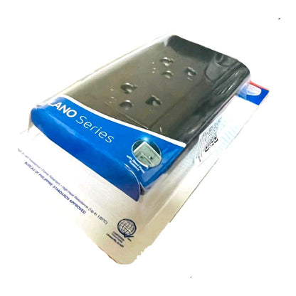 A black rectangular electronic device in its original retail packaging, featuring a blue and white label that reads 'PANO Series'. The packaging is sealed in clear plastic, and the product is photographed on a plain white background.