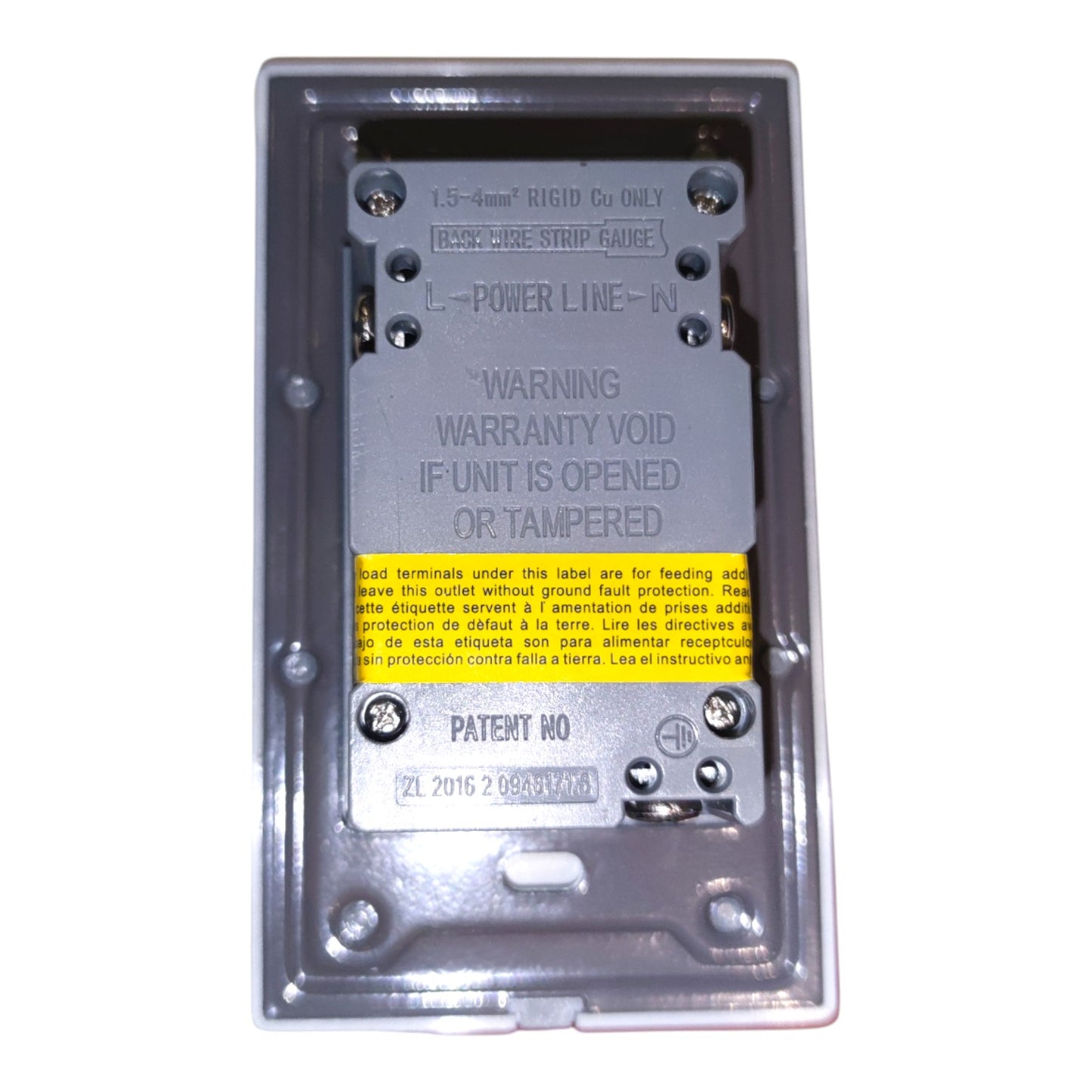 Royu GFCI Duplex Universal Outlet 6mA 20A 220V Wide Series Dark Gray Device RMO10/DG Electx Electrical Supply