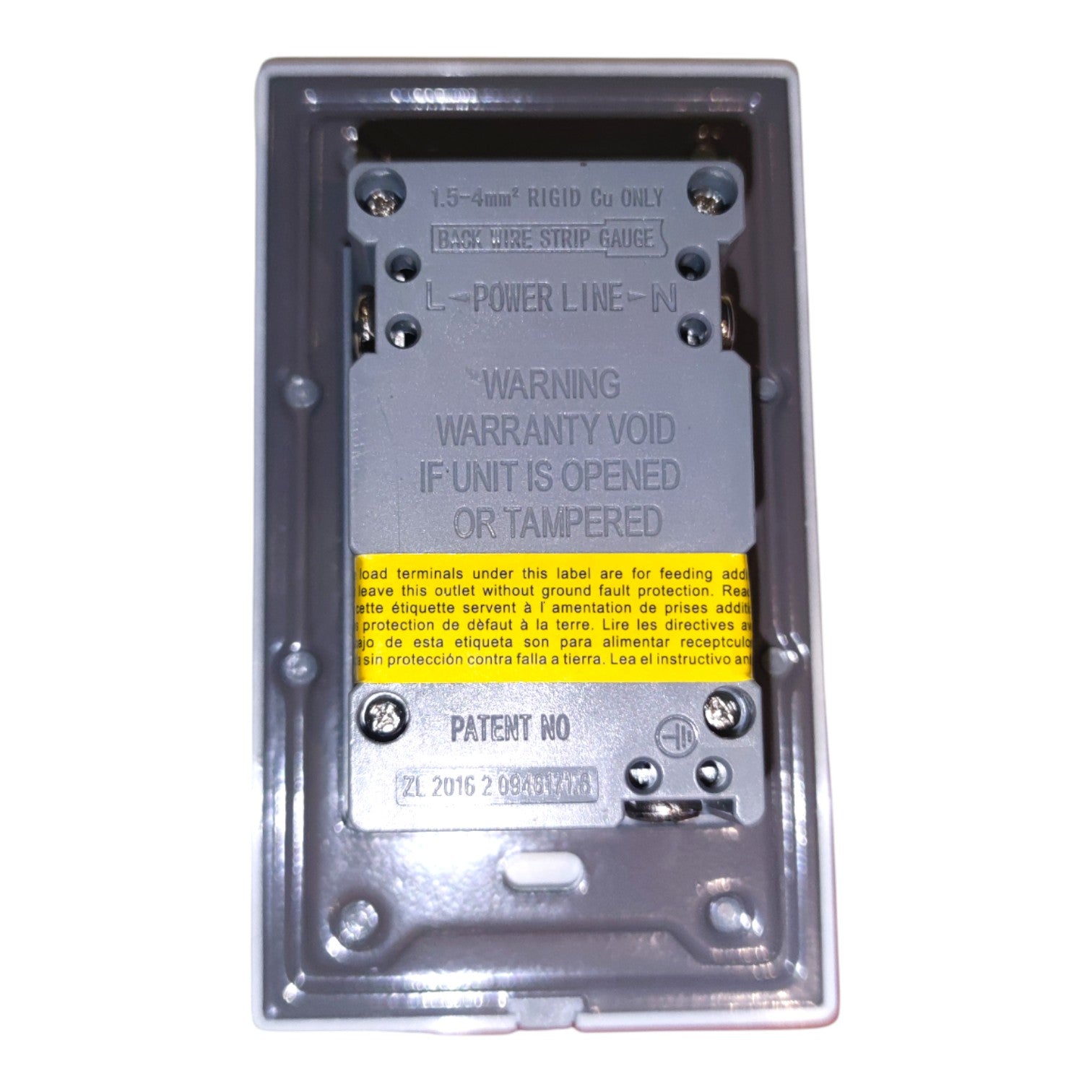 Royu GFCI Duplex Universal Outlet 6mA 20A 220V Wide Series Dark Gray Device RMO10/DG Electx Electrical Supply