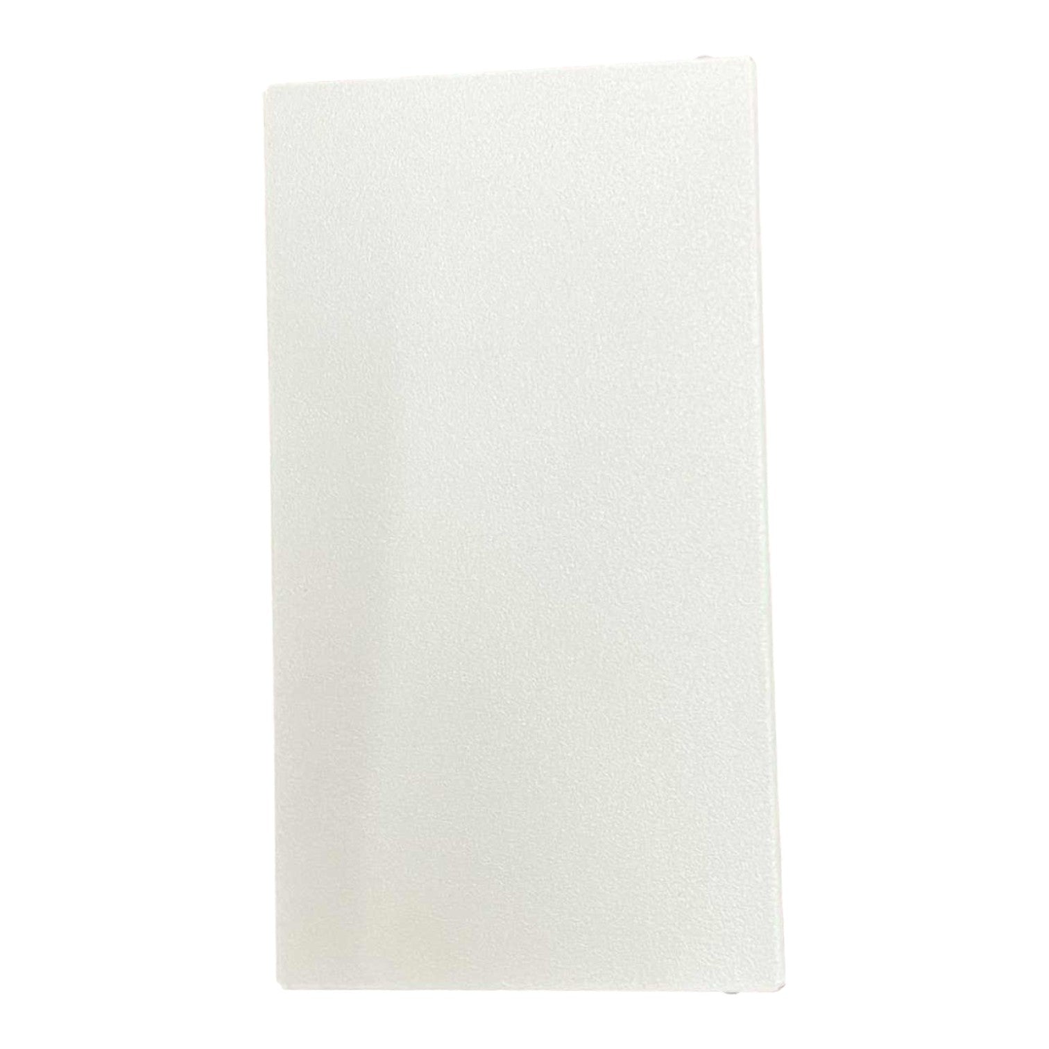 White rectangular rug on a white background