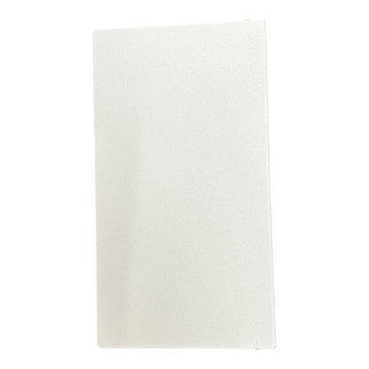 White rectangular rug on a white background