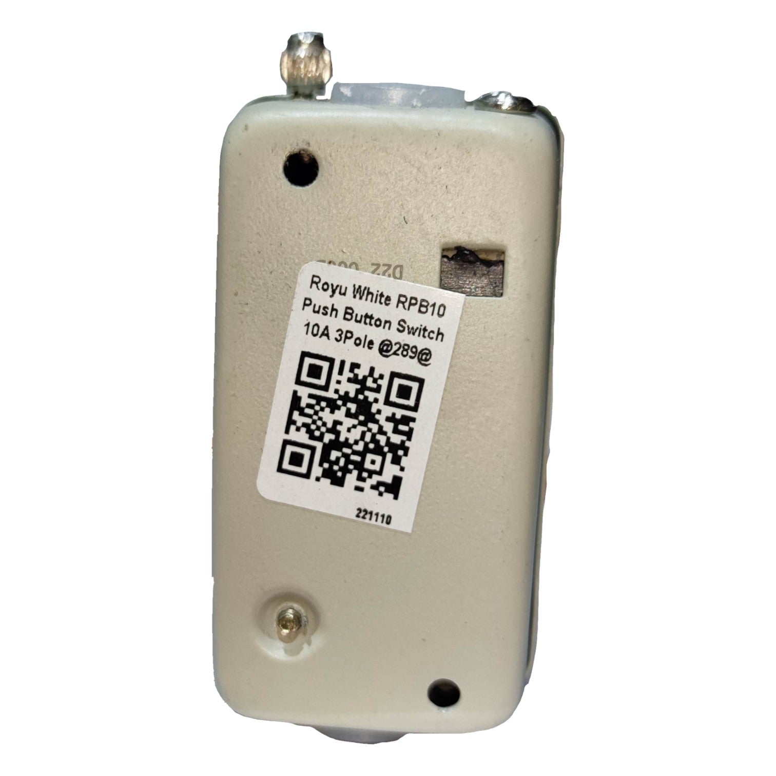 Royu Push Button Switch 10A 250V 3 Pole 1.5KW RPB10 Electx Electrical Supply