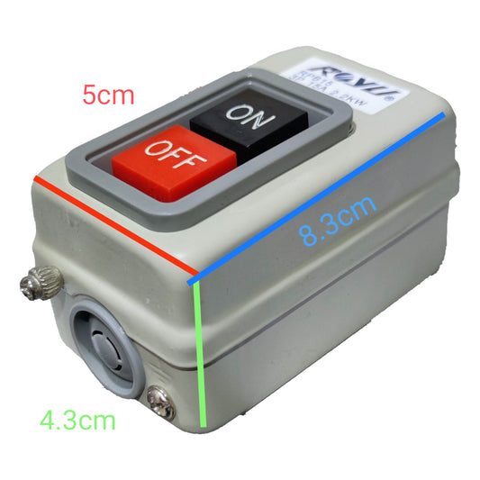 Royu Push Button Switch 15A 250V 3 Pole RPB15 Electx Electrical SUpply
