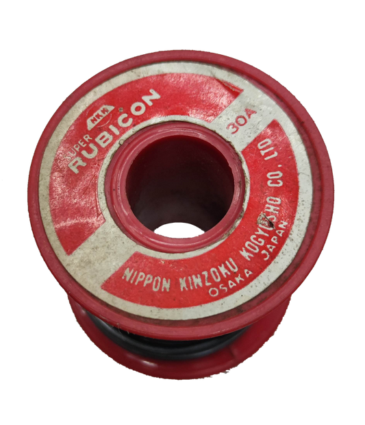 Rubicon 30A Fuse Link in Red with Durable Construction for Electrical Applications