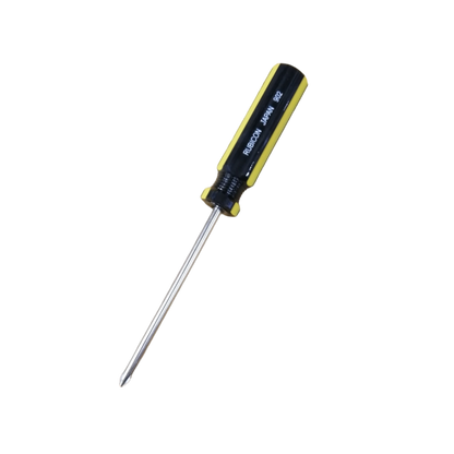 Rubicon 4 inch Phillips screwdriver with black and yellow handle for precise hand tool use