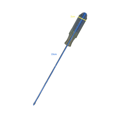 Rubicon Philip Screw Driver Rainbow 212 150mm with transparent handle and long metal shaft