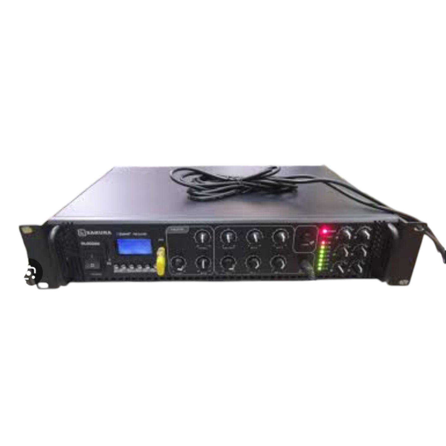 Sakura 800W Public Address Amplifier 220V PA-800UB Bluetooth Built-in Chime 3 Microphone Input 6 Individual Zone Control FM Tuner USB/SD Port