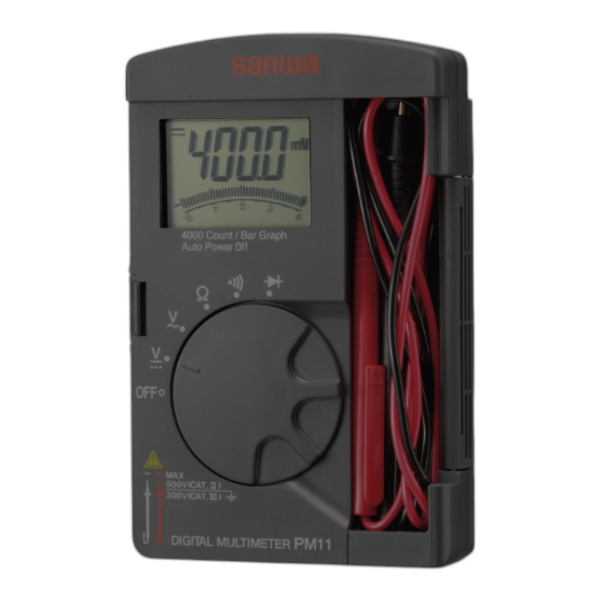 Sanwa Digital Pocket Tester 500V AC/DC Max 40MΩ Diode Test 3V PM11 Electx Electrical Supply