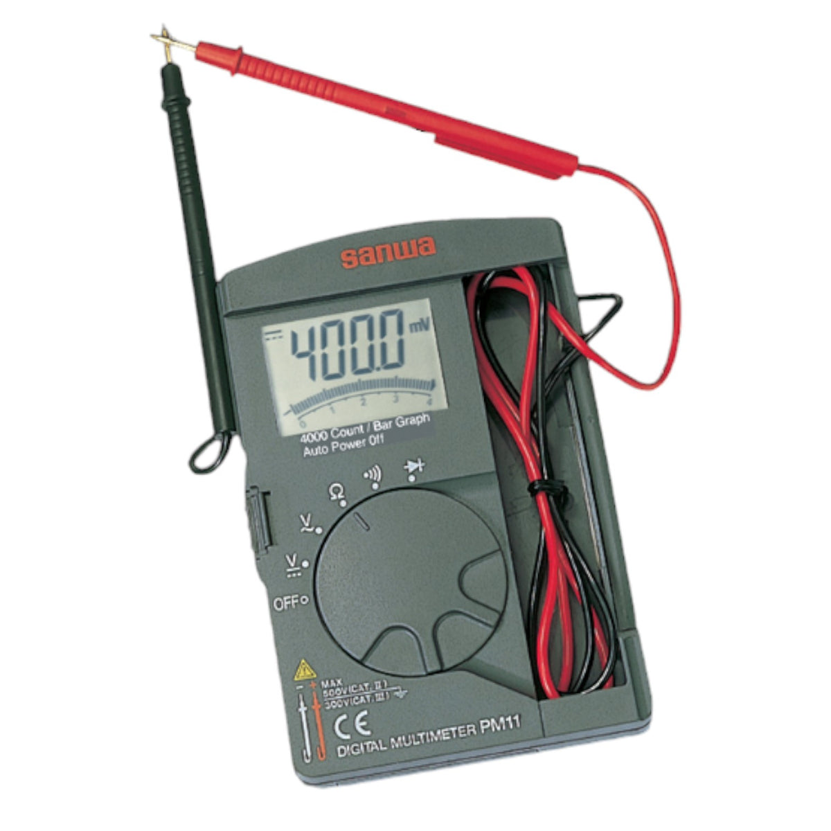 Sanwa Digital Pocket Tester 500V AC/DC Max 40MΩ Diode Test 3V PM11 Electx Electrical Supply