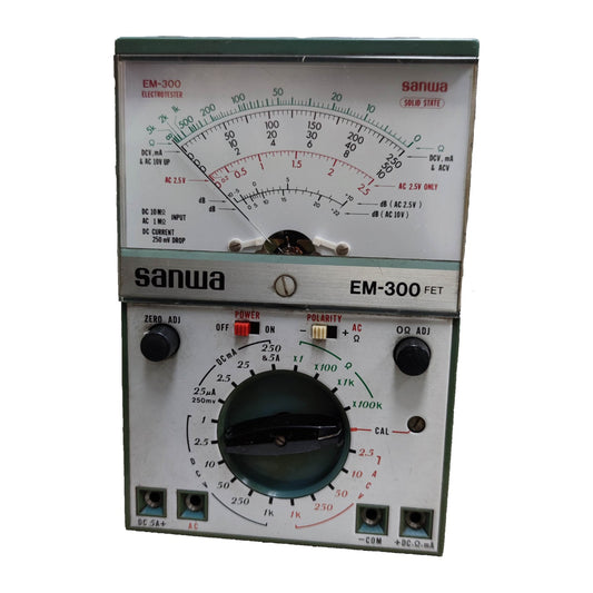 Sanwa Electrotester Solid State Tester EM-300 with analog display for electrical measurements