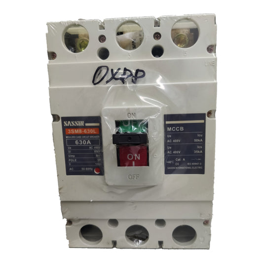 Sassin 630A 3P 85KAIC 400V Industrial Circuit Breaker 3 Phase MCCB Molded Case Circuit Breaker 3SM8-630L-630A Electx Electrical Supply