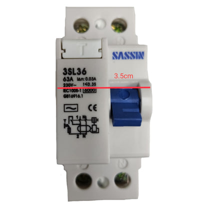 Sainsin electrical circuit breaker on a white background