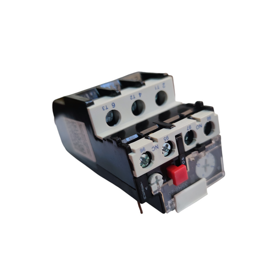 Sassin Overload Relay 9-13A electrical component with adjustable settings and multiple connection points