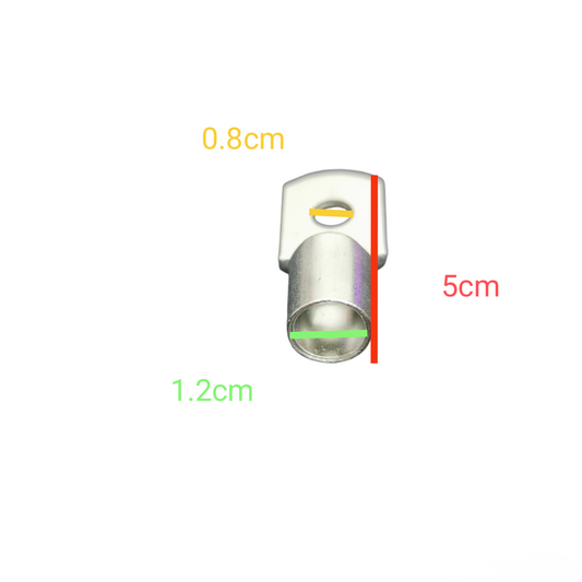 Sassin Terminal Lugs Crimp Type Short Barrel Lug 60mm Wire Size  8mm nut hole