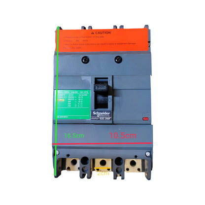 Schneider 225A 3P 18KAIC 400VAC Industrial Circuit Breaker EZC250F3225 Easy Pact 250AF MCCB Electx Electrical Supply