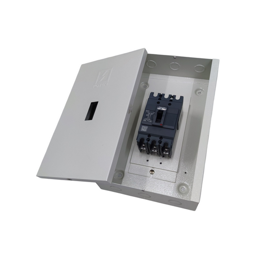Schneider 75A 3P 5KAIC 220V 100AF Industrial Circuit Breaker MCCB with Nema 1 Enclosure EZC100F3075
