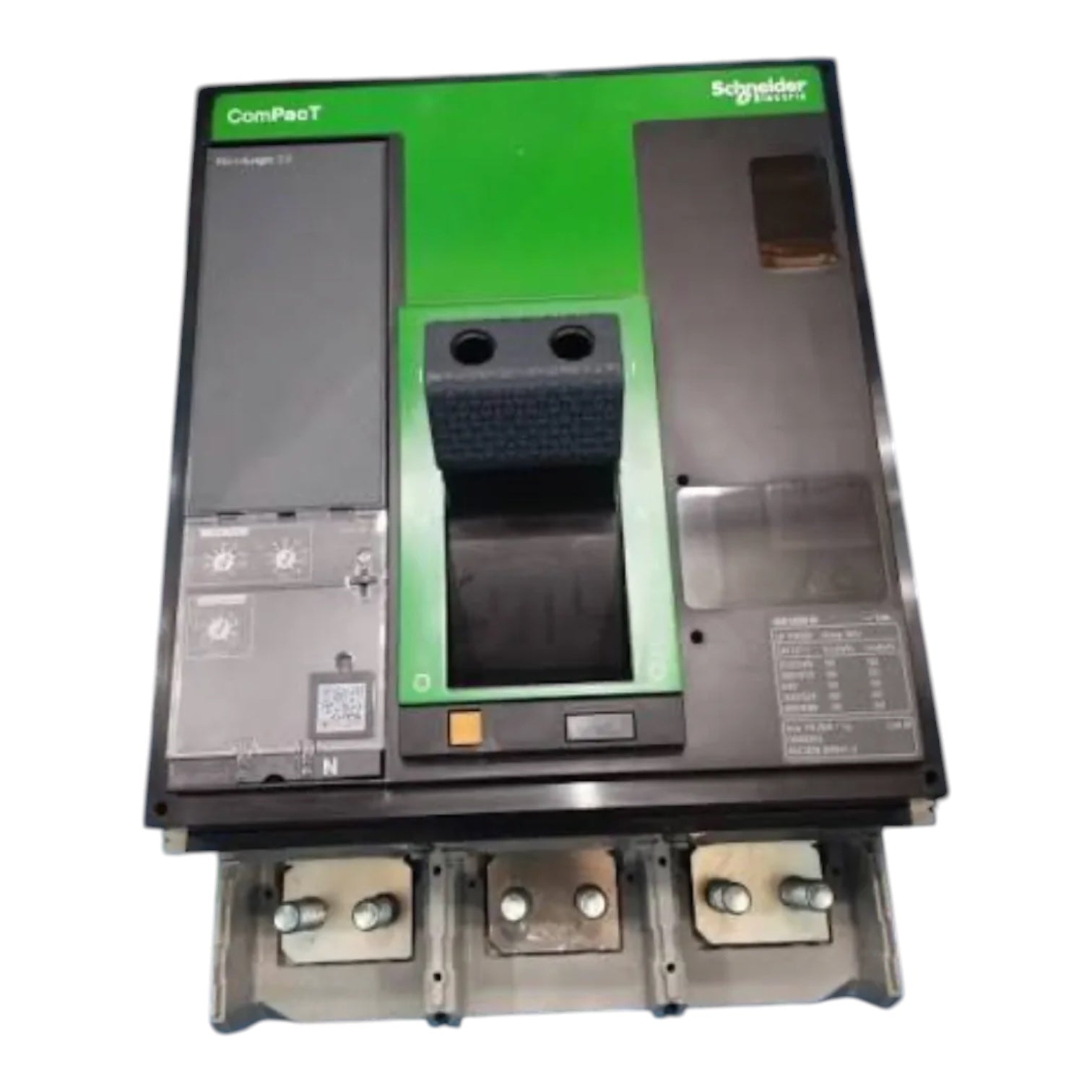 SchneiderCircuit breaker, ComPacT NS1000N, 50kA at 415VAC, 3P 85kA at 220V  fixed, manually operated, MicroLogic 2.0 control unit, 1000A