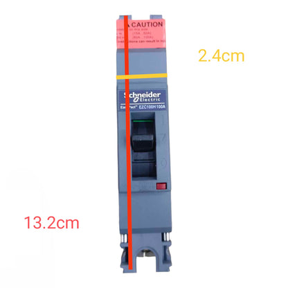 Schneider 100A 1 Pole Industrial Circuit Breaker 25KAIC 220V EZC100H1100 I Electx Electrical Supply