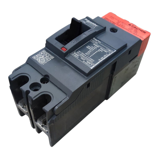 Schneider 100A 2 Pole Breaker Industrial Easy Pact, Single Phase Industrial Circuit Breaker 25KAIC 250V MCCB EZC100H2100 I Electx Electrical Supply
