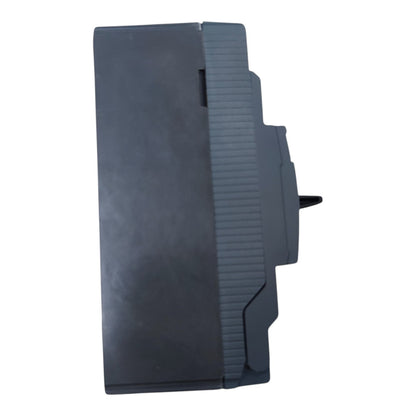 A dark gray plastic replacement part, likely a component for a printer or electronic device, shown from a side profile view against a plain white background.