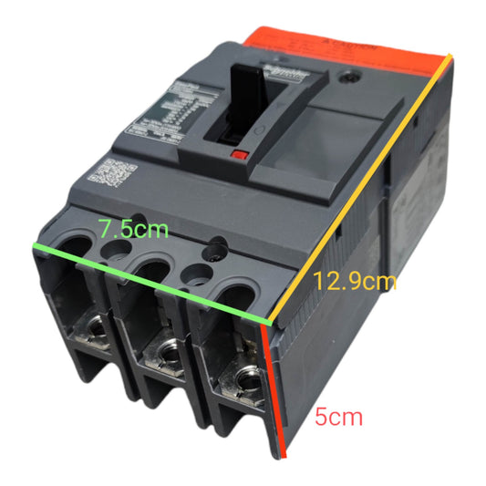 Schneider 100A 3P 10KAIC 220V MCCB Industrial Circuit Breaker Easy Pact EZC100H3100 I Electx Electrical Supply