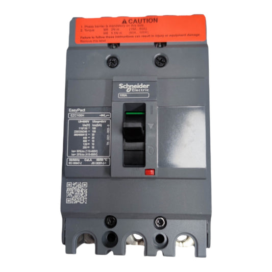 Schneider 100A 3P 10KAIC 220V MCCB Industrial Circuit Breaker Easy Pact EZC100H3100