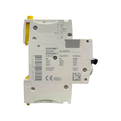 Schneider 10A 2 Pole 30KAIC 220V Miniature Circuit Breaker MCB A9F84210 iC60H C 10A IEC/EN 60898-1